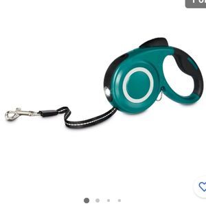 Good2Go Retractable Lead With Flashlight For Dogs Large 110 lb Dog 11ft  Blue